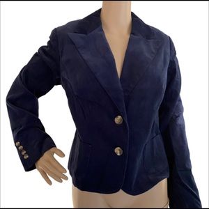 🆕 Isaac Mizrahi Large Blazer ~ Navy Blue